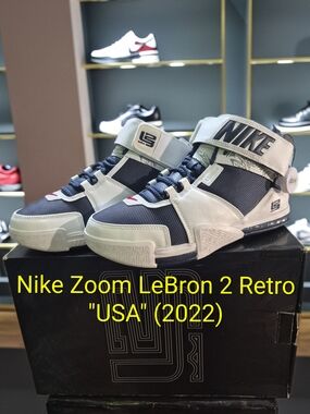 Nike Zoom LeBron 2 Retro "USA" (2022) M10.5/W12 New W/OG Box